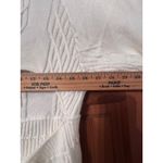 Free People  Emmaline Cable Knit White Mini Dress L Photo 11