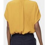 J.Crew Point Sur Drapey Popover Mustard Shirt Photo 2