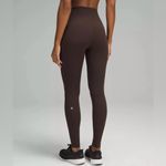 Lululemon NWT Wunder Train Ribbed High Rise Tights 25” Leggings Expresso Size 8 Photo 1