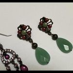 Avon / LC Signed Lot Of 2 Bead Dangle Drop Beaded Pierced Earrings Photo 2