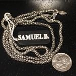 SAMUEL B Sterling Silver 925 Oxidized Popcorn Necklace 24 inches 3mm NWT Photo 8