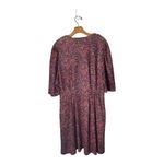 Hutch Anthropologie Pink Ditsy Floral Print V Neck Fit And Flare Dress Size OX Photo 2