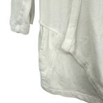 Lou & grey  Size XS Sweater White 3/4 Sleeve Asymmetrical Open Front‎ Cardigan Photo 2