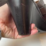 Born Wedge Slip On Brown Leather Mule Clogs Size 7 Photo 11