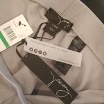 💕PEONY💕 Gray Hig Rise Leggings Faux Leather Panels L NWT Size L Photo 8