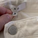 IRO Jarod skinny straight leg ivory jeans, size 26 Photo 5