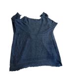 Ralph Lauren 100% Linen Cardigan 3x Blue Open Front Crochet Knit Photo 3