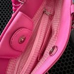 Bible purse.Pink and Black Women's Handbag with Beaded Handle . Pink Photo 3