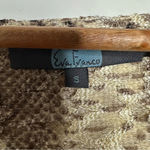 Eva Franco Anthropologie Willow Snake Print Flutter Sleeve Top Size Small Brown Photo 7