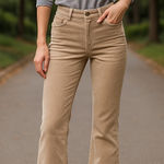Rolla’s Eastcoast Flare Jeans Women’s 27 High Rise Corduroy Beige Photo 0