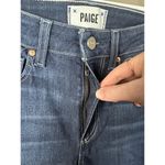 Paige ‘Hoxton Crop’ Medium Wash Blue Jean Denim Raw Hem Skinny Jeans Size 25 Photo 5