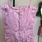House Of CB  M A-C Ophelle Pink Jacquard Lace Up Bodycon Midi Dress NWOT Photo 9
