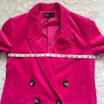 ZARA Jacket Corduroy Blazer Double Breasted Button Front Long Sleeve Pink S/M Photo 9