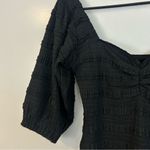 NWT Klesis Black Ruffle Sweetheart Mini Dress Size Small Photo 2