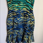 M MISSONI Zebra Jacquard Dress 8 Blue Photo 11