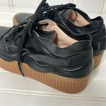 Pinko Francese Platform Sneaker Black Leather Women's Sz 37 635 Photo 12