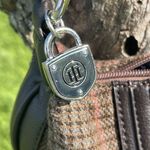 Tommy Hilfiger  Brown Plaid Leather Purse Photo 9