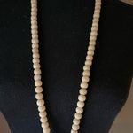 Pastel Tassel With Wooden Beads Long Necklace Purple Photo 2