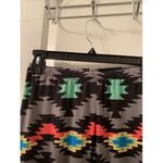 See You Monday  Multicolor Tribal Print Leggings Women's Size Medium Photo 2