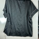 Victoria's Secret  Black Pajama Set with Pink Trim Photo 4