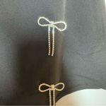 Lulumari New Bow Black Skirt Skort Rhinestones Bows Size Large Photo 1