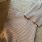 Abercrombie & Fitch  Beige Ribbed Knit medium nwt skirt top Set Photo 3