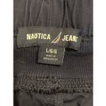 Nautica Jeans Navy 100% Cotton Elastic Waist Cropped Pants Size Large (5495) Photo 4