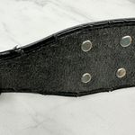Vintage Argentina Coin Studded Leather Chain Belt Gaucho Western Small (S) ✨ Black Photo 9
