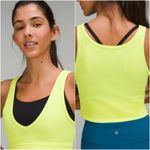Lululemon Power Pivot Tank Top Ribbed Electric Lemon Photo 1