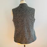 Eddie Bauer Knit Outdoor Vest- Black/White/Gray- Nylon Pocket- Size XL Photo 3