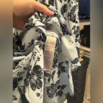 NYDJ  Pintuck Blouse Blue & Navy Floral Photo 3