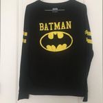 Batman Adult Graphic Long Sleeve Shirt Size Large Black Gold Photo 0