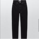 ZARA NWT HIGH WAISTED MOM JEANS BLACK Photo 5