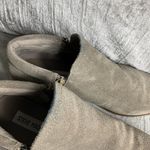 Steve Madden  Taupe Tan Connr Leather Suede Ankle Bootie Size 6.5 Side Zip Photo 1