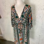 #154 BOUTIQUE Plunge Neck Swim Coverup Size L Photo 2