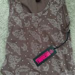 Rock n roll denim tank top Brown Photo 0