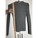 Elie Tahari Tahari Women’s Mock Neck Long Sleeve Black Grey Sweater‎ XS Photo 1
