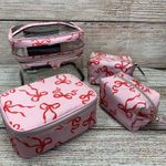Victoria's Secret ‎ Pink Ribbon Makeup Cosmetic Bag Set 4 Piece Unused Photo 1