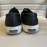 Superga Black Leather Lace Up Sneakers Cotu Classic 2750 Size 9 40 Photo 2
