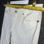Just Cavalli  White Jeans with Gold Embroidered Back Pockets - Women's Size 31 Photo 3