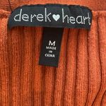 Derek Heart Tight Fitted Long Sleeve Orange Top Photo 1