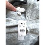 Topshop  Womens Size S Gray Knit Hoodie Made in Italy‎ Cropped Soft Urban Cabin Photo 2