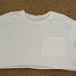 Aerie Cropped White T Shirt Photo 0