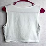 Wild Fable Woman’s Fitted White Cropped Boxy Tank Sz M Y2K Soft Girl Coquette Photo 3
