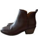 Earth Women’s 6.5 Marisole Block Heel Slip On Zipper Brown Leather Ankle Boots Photo 10