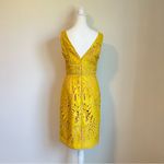 Anthropologie Maeve Gardenia Lace Column Sheath Dress Yellow Gold Size 6 Photo 6