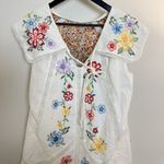 Free People Willow Embroidered Lace Minidress in Ivory Size Medium Photo 5