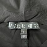 Lafayette 148 Sz L Faux Wrap Draped Sleeveless‎ Jersey Travel Knit Tank Black Size L Photo 2