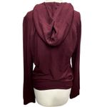 Monrow Supersoft Zip Up Hoody Womens M Maroon Red Hoodie Sweatshirt Full Zip Size M Photo 6