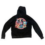 Looney Tunes DC Comics Full Zip Up Hoodie in Black Wash, Junior Sz S Photo 8